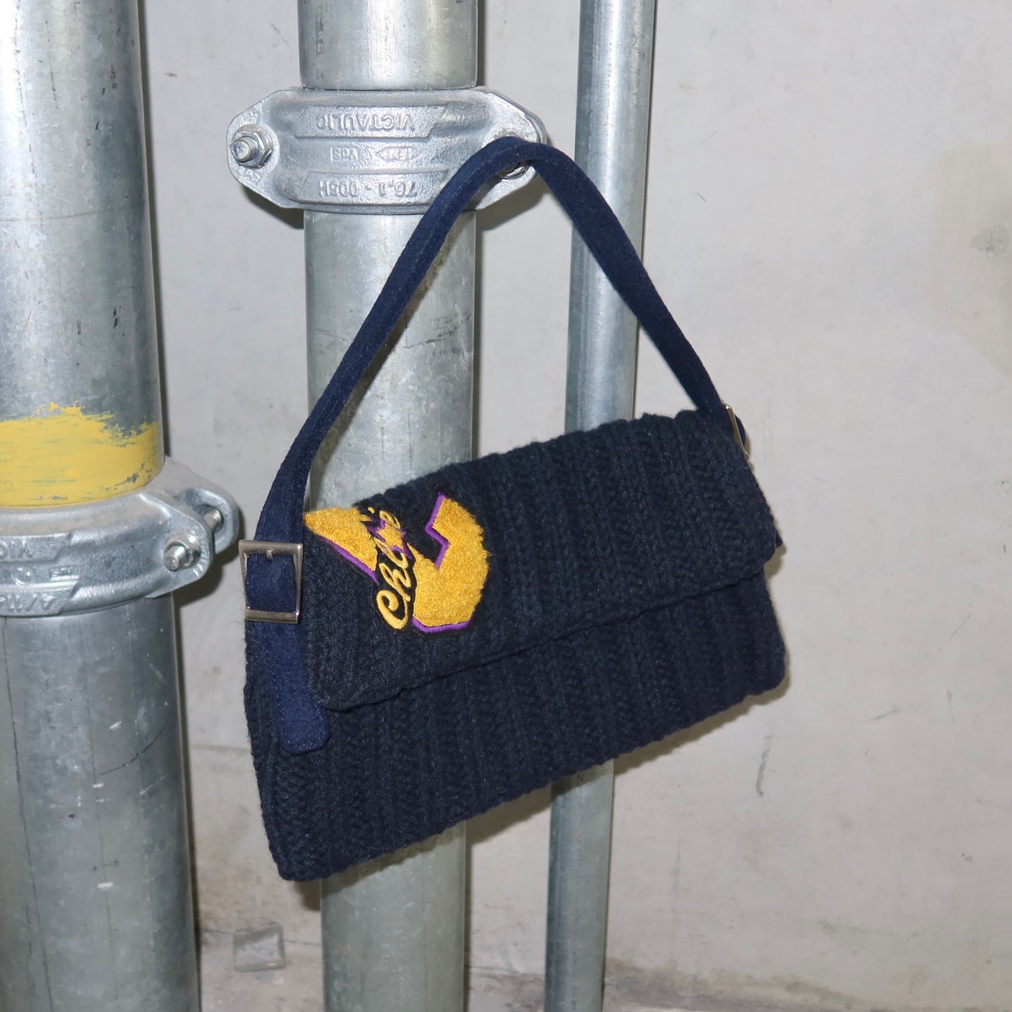 Chloé AW2001 Varsity Patch Knitted Bag