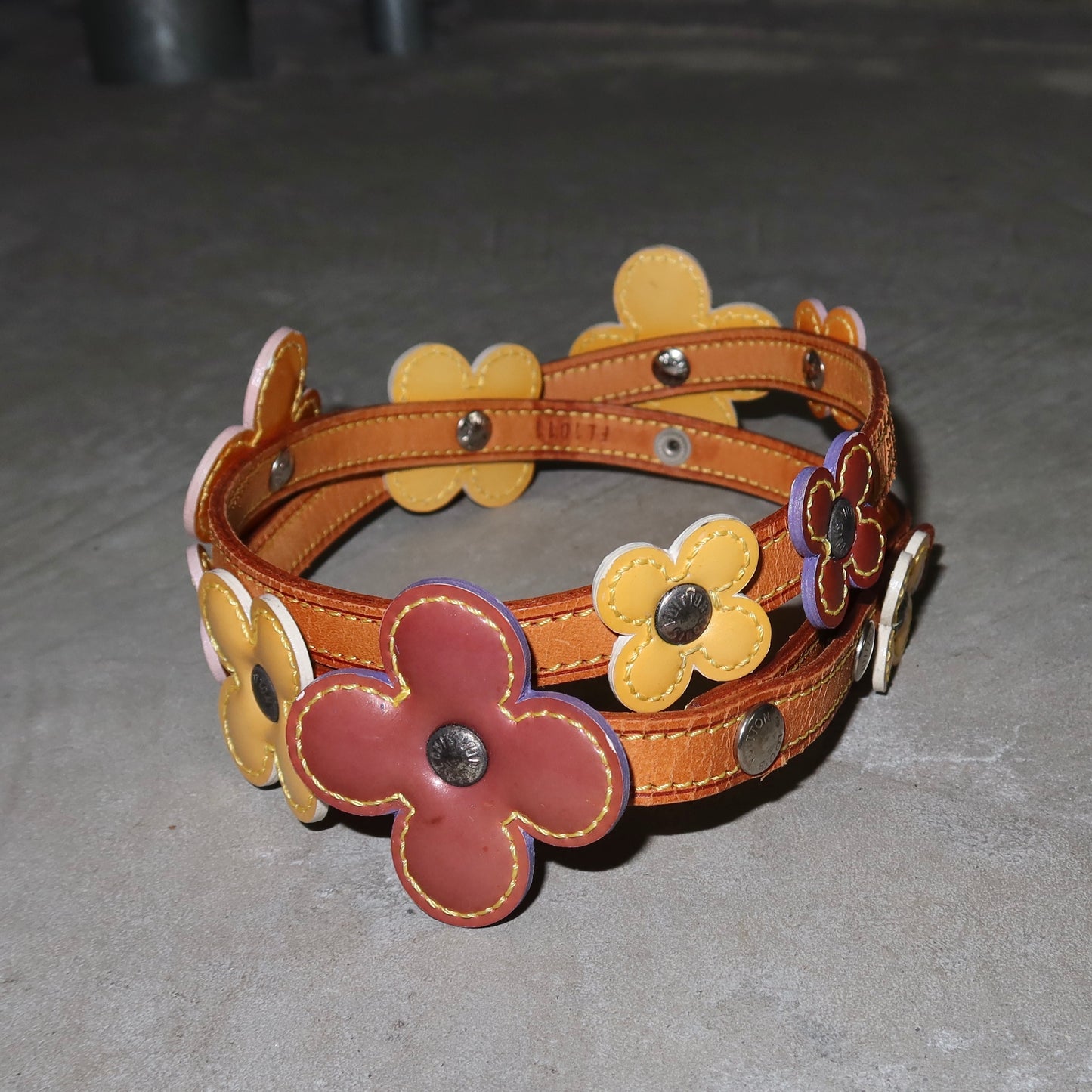 Louis Vuitton Vernis Lexington Flower Belt