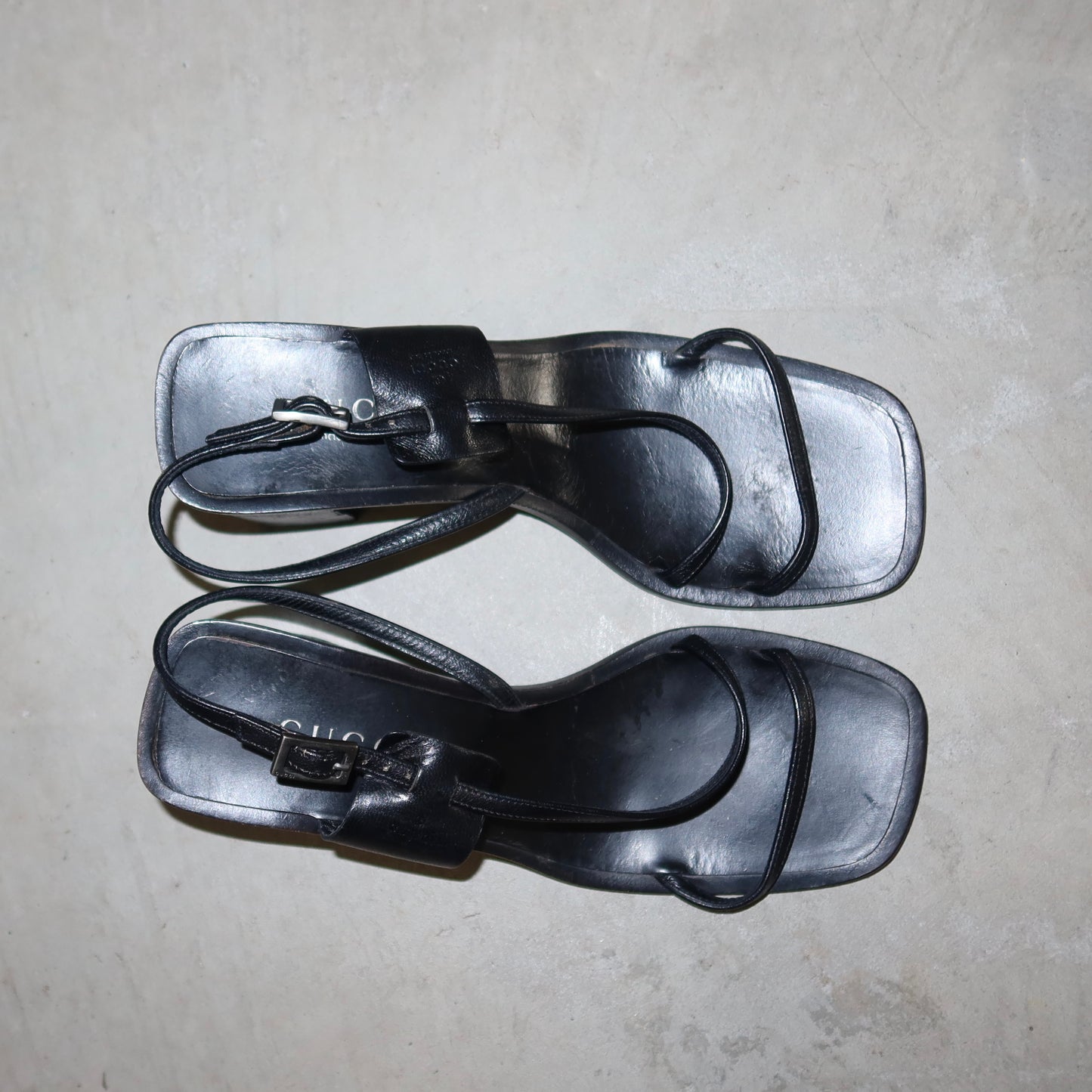 Gucci by Tom Ford Chunky Heeled Sandals (38-38.5)