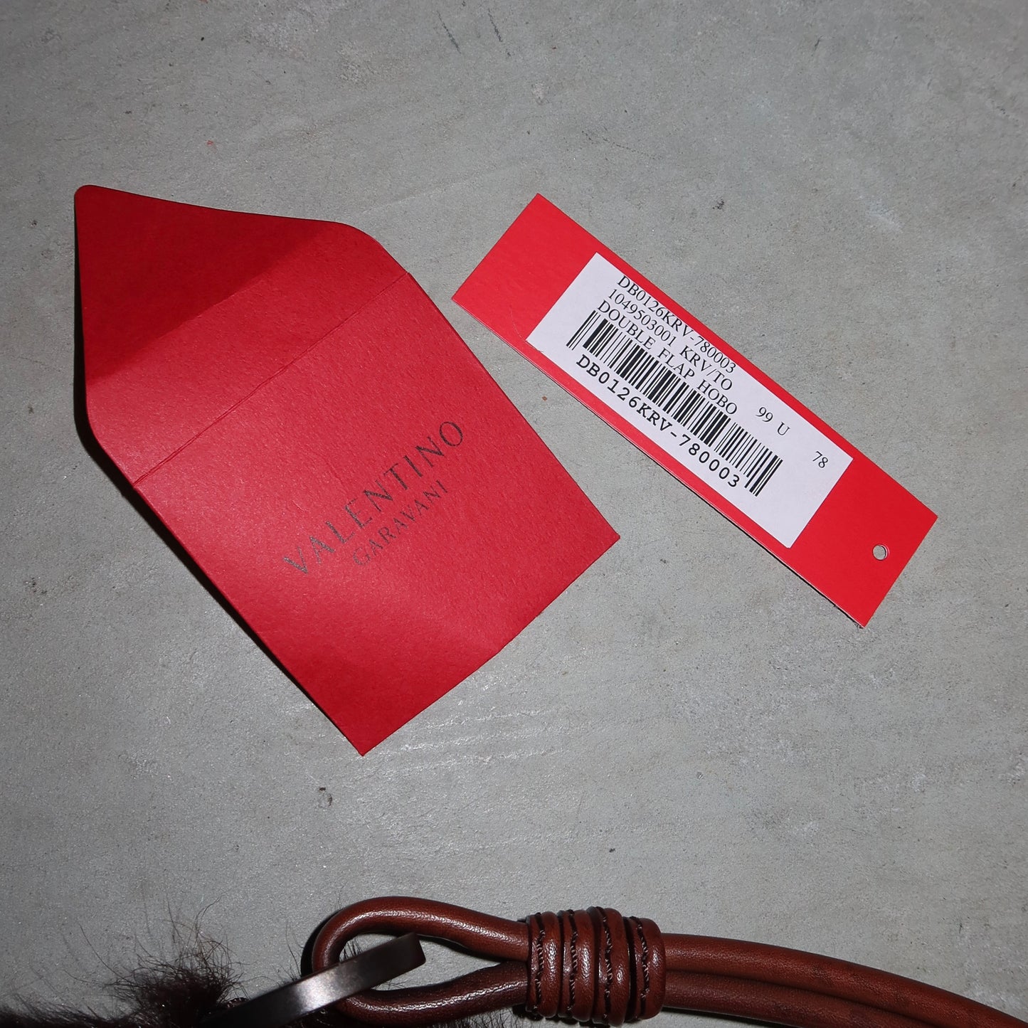 Valentino Embroidered Fur Bag