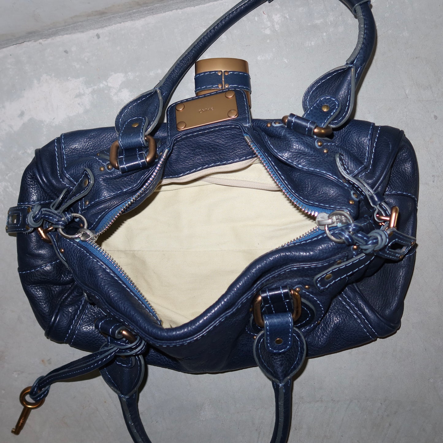 Chloé Navy Paddington Bag