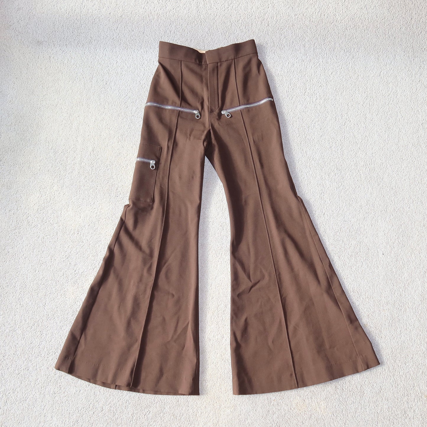 Chloé AW2018 Brown Zipper Pants