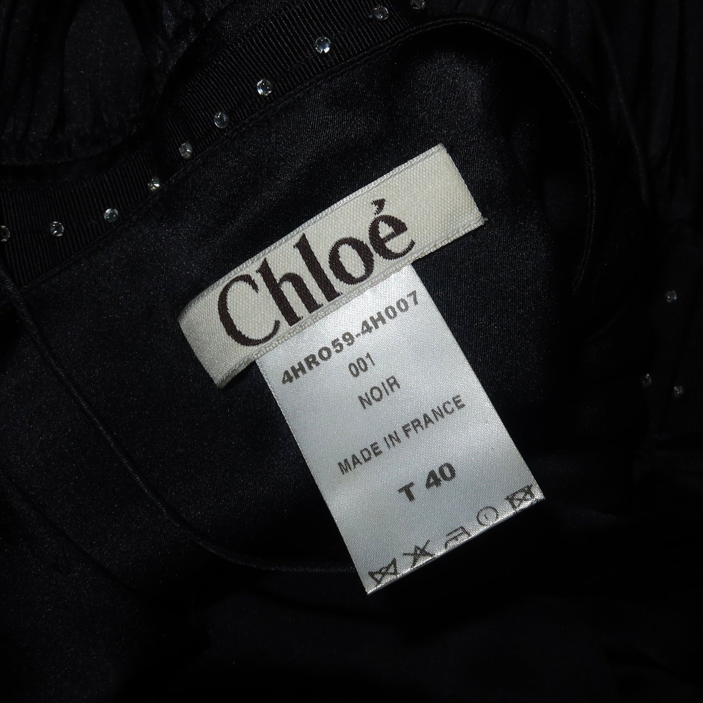 Chloé AW2004 Black Silk Dress