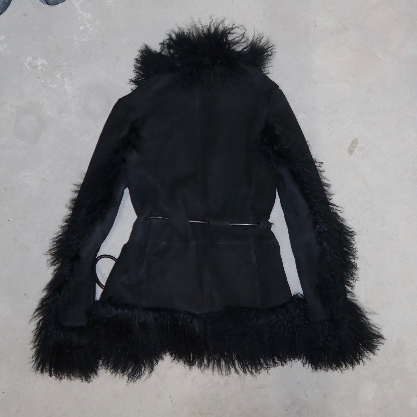 Gucci AW1999 Mongolian Fur and Suede Coat