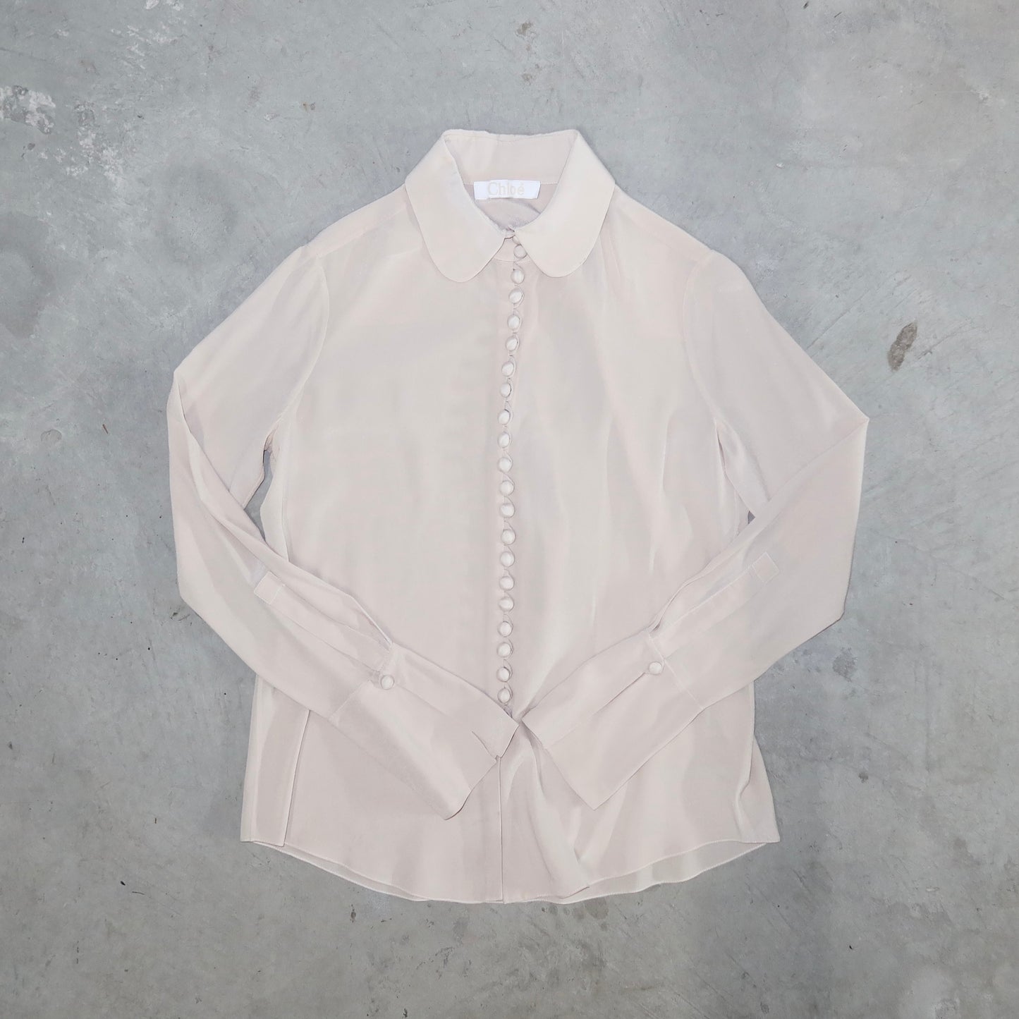 Chloé AW2015 Silk Micro Button Shirt