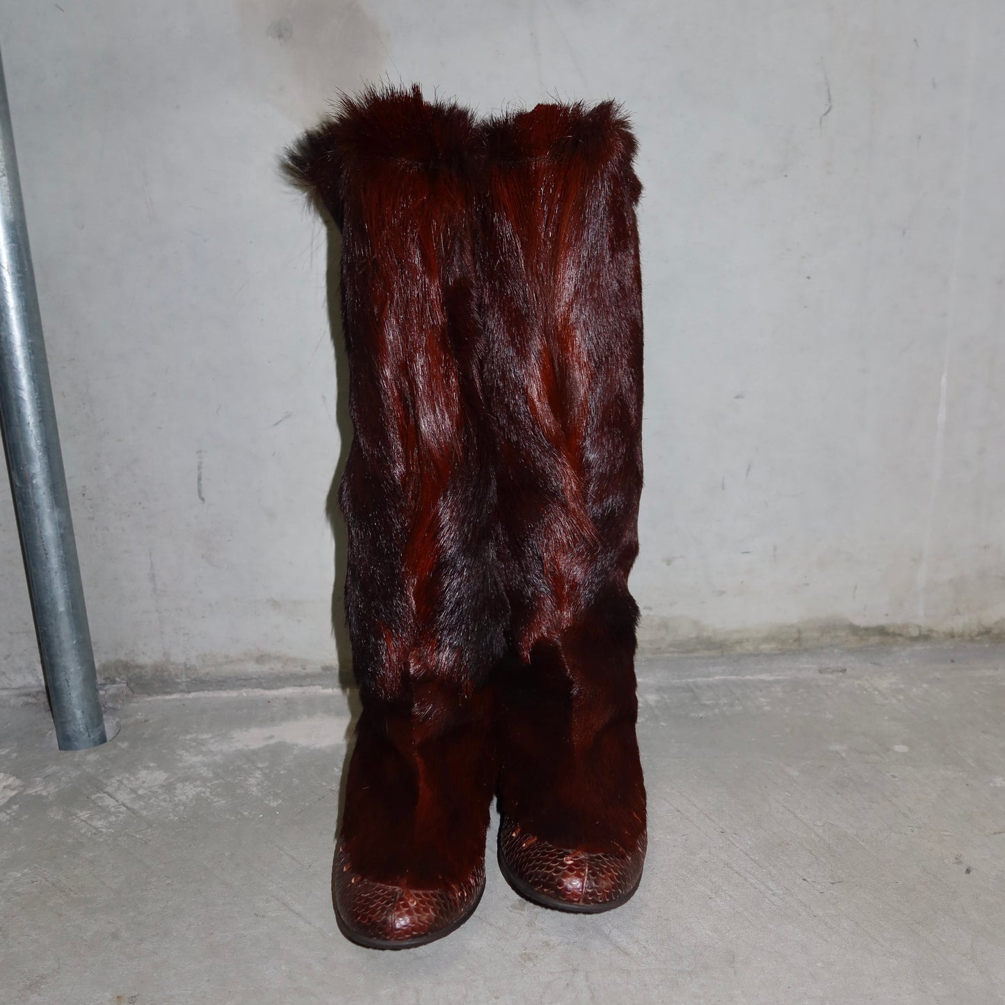 Roberto Cavalli Real Fur Boots (37)