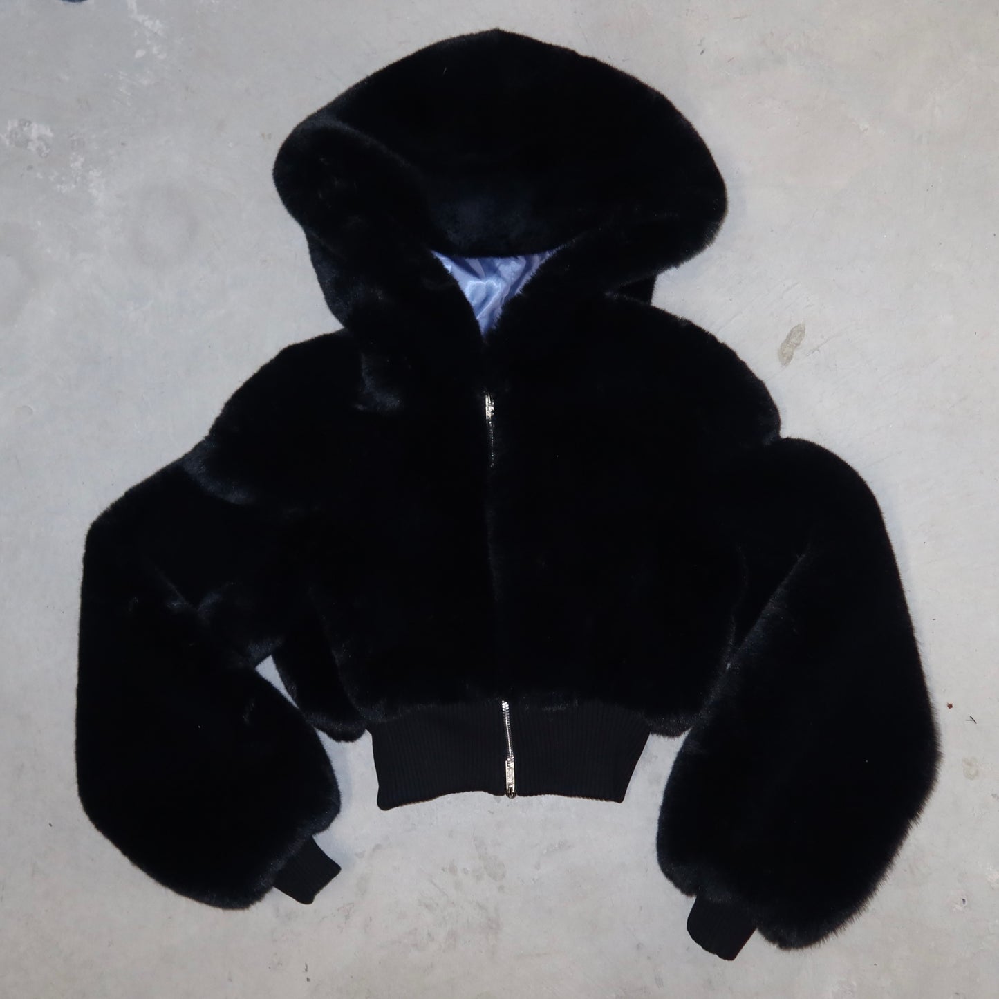 Moschino Faux Fur Cropped Jacket