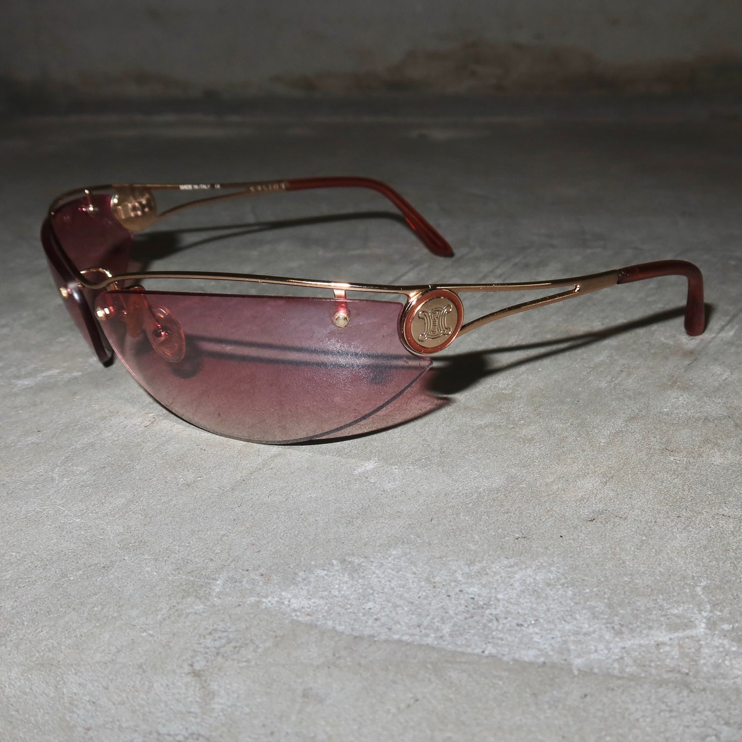 Celine Pink Rimless Sunglasses