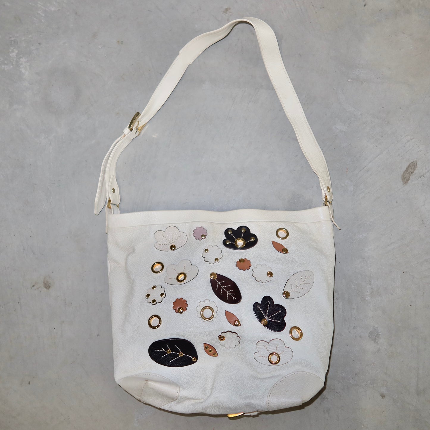 Marni 3D Flower Leather Messenger