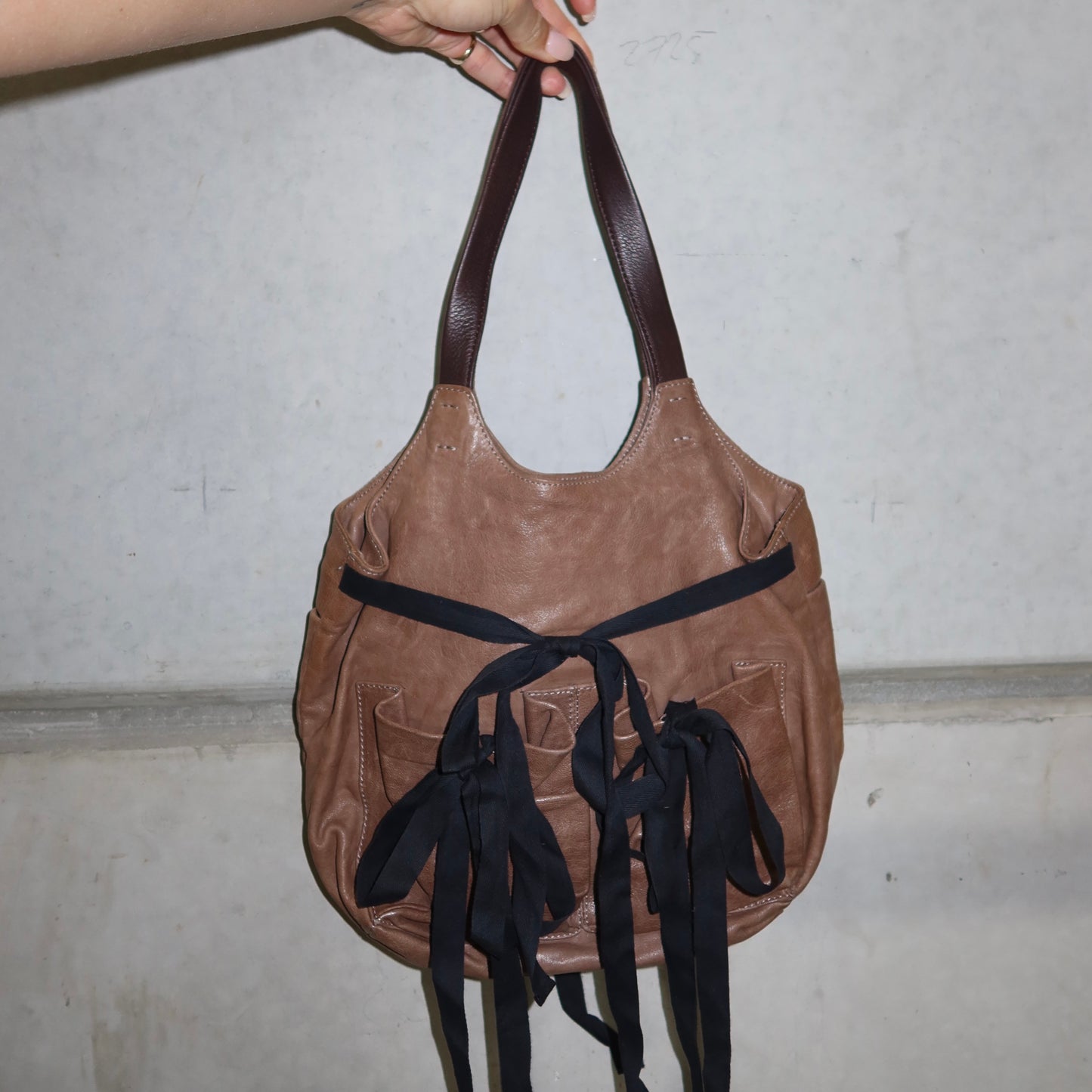 Marni SS2011 Brown Leather Bow Tote Bag