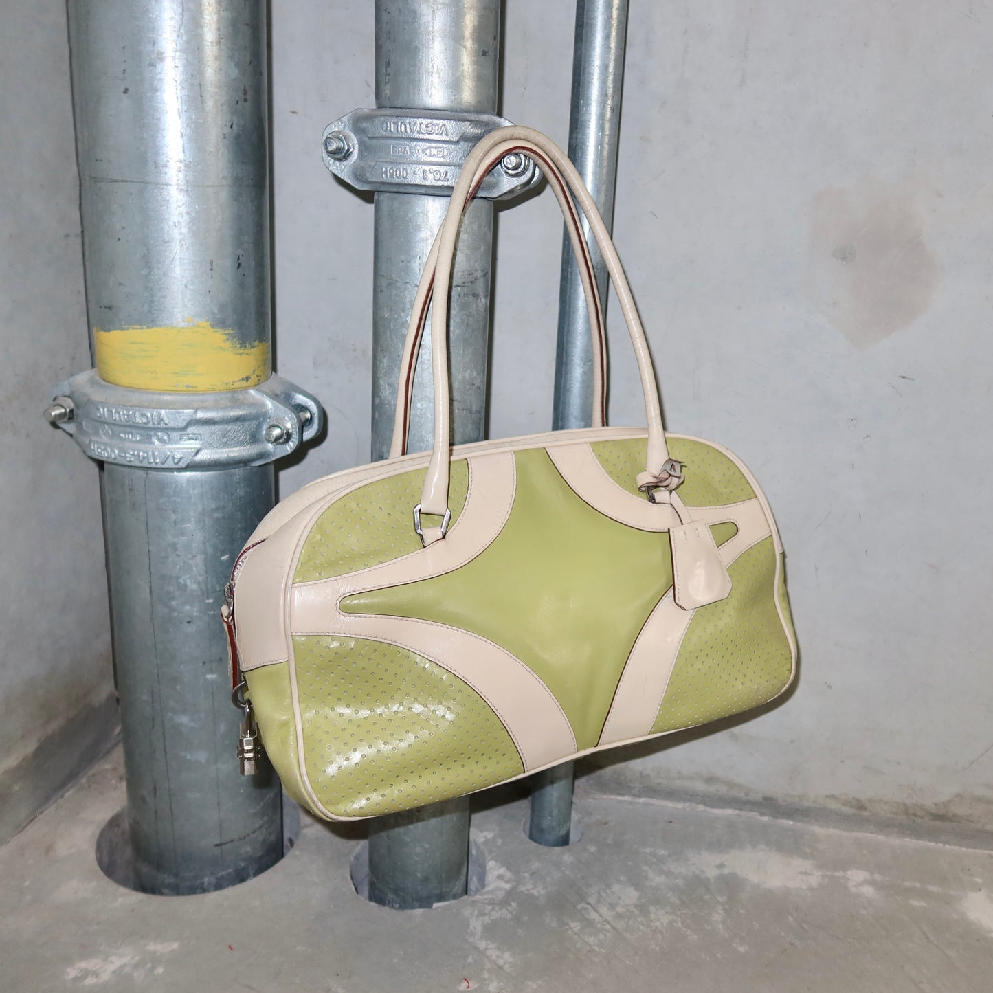 Prada Green Bowling Bag