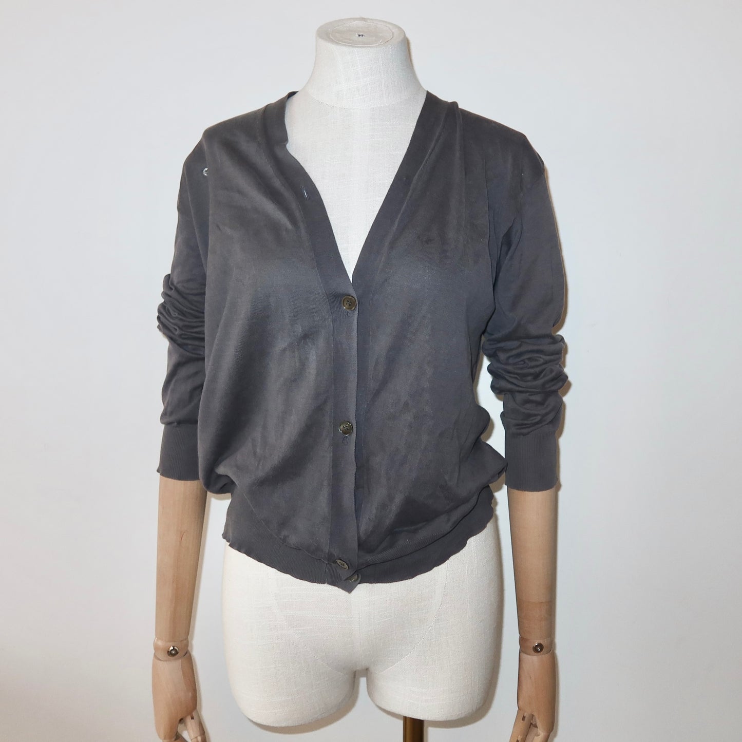 Marni Grey Cotton Cardigan