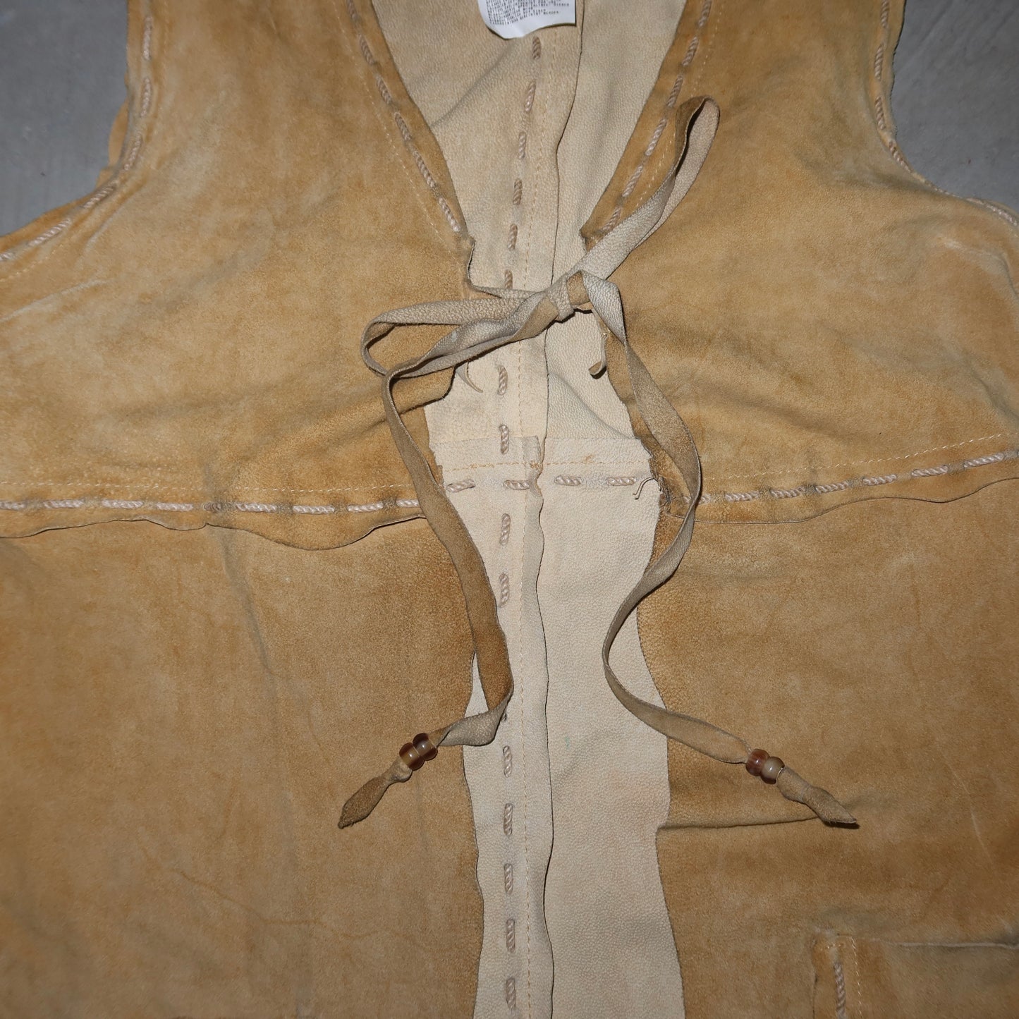 D&G Suede Tie Front Top