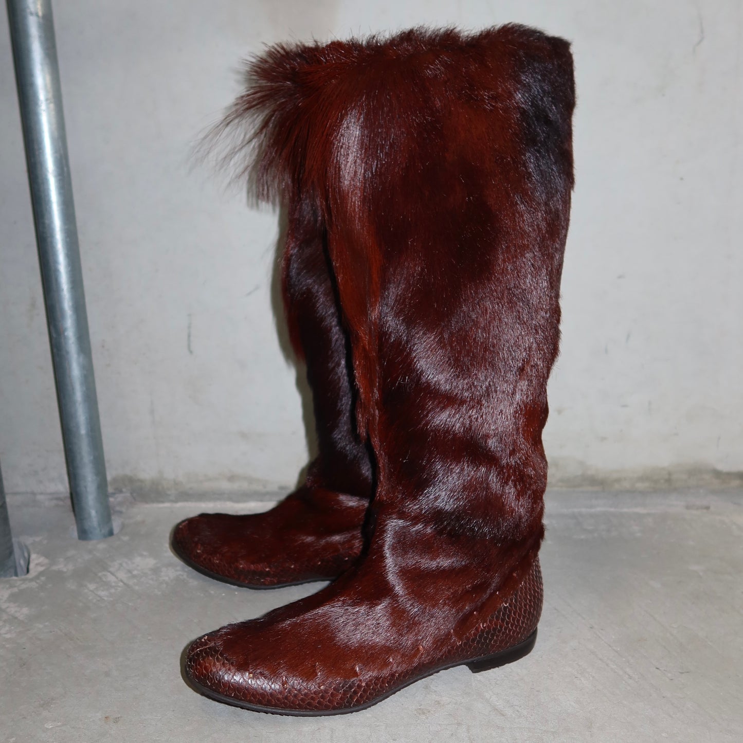Roberto Cavalli Real Fur Boots (37)