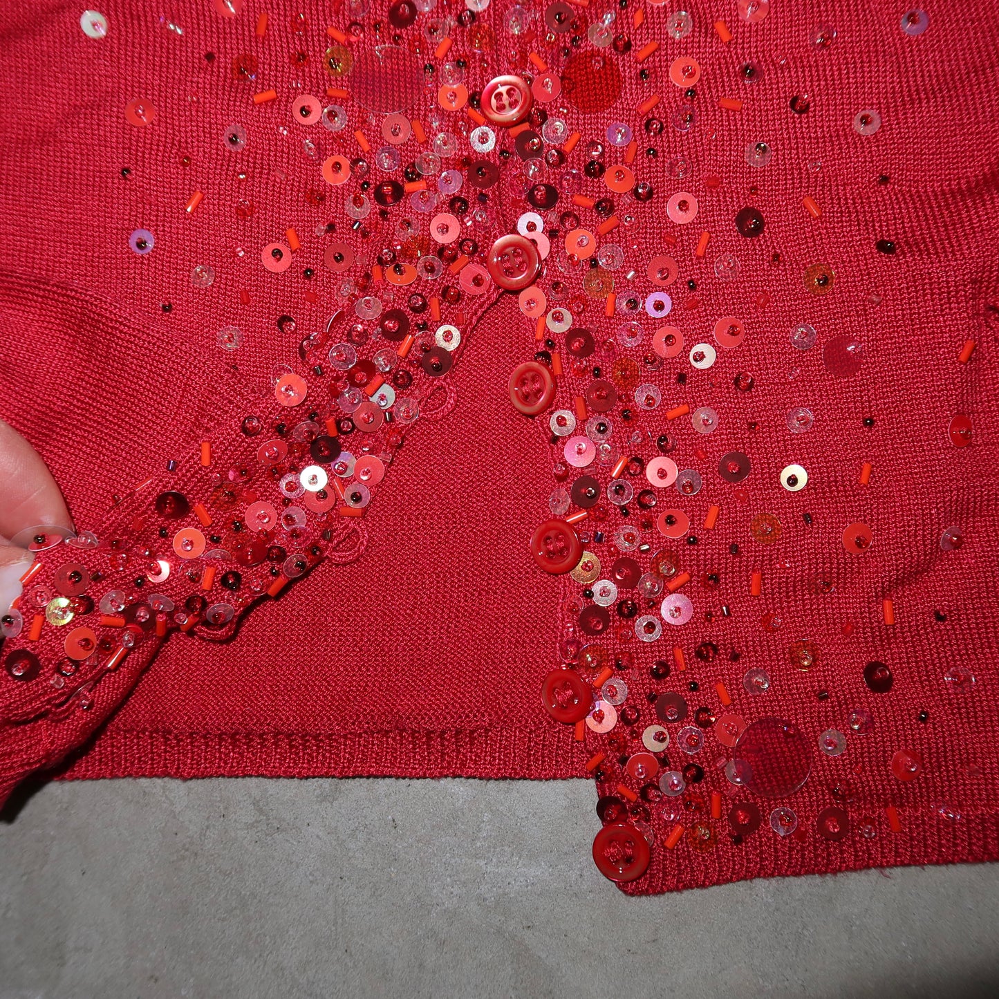 Moschino Silk Sequin Cardigan