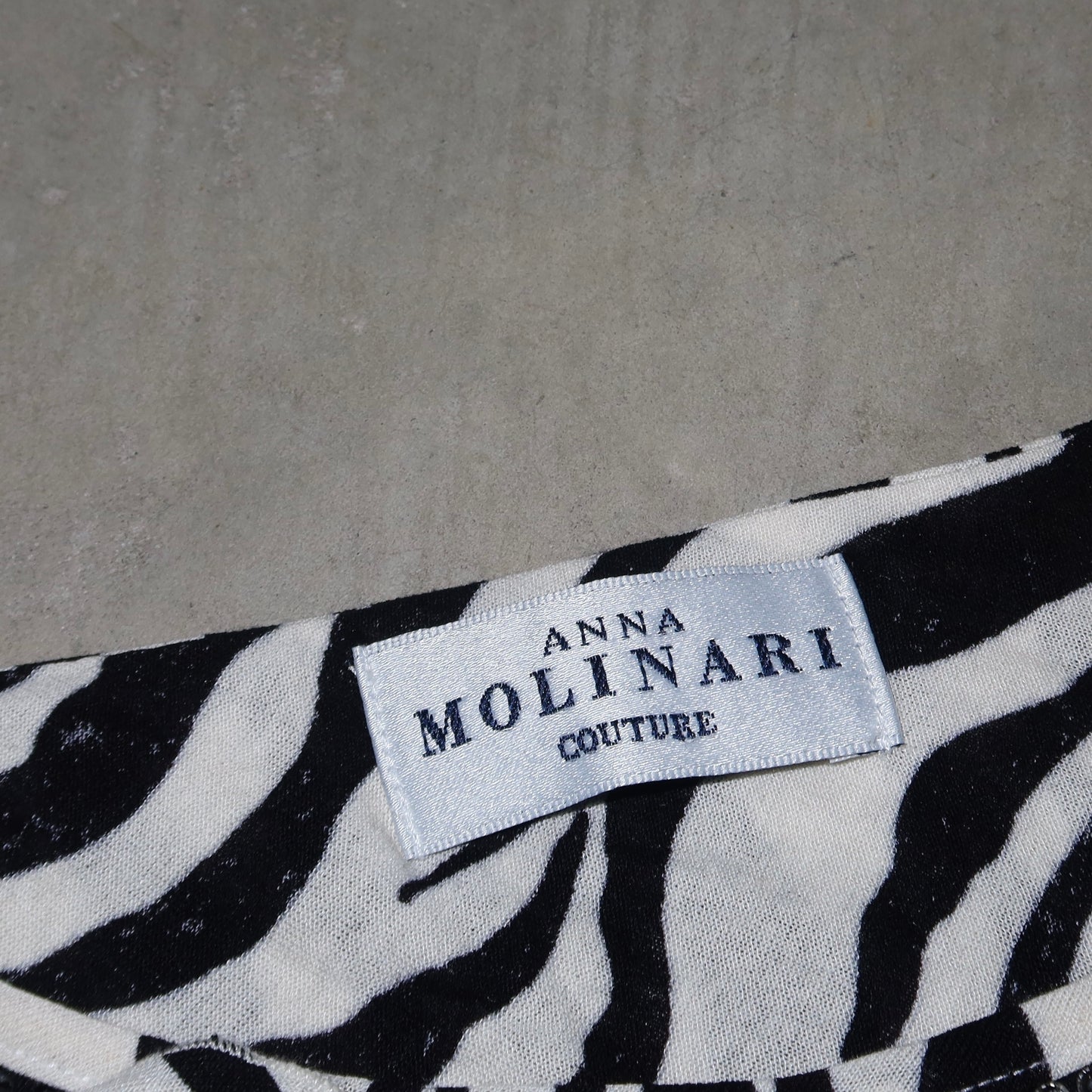 Anna Molinari Couture Zebra Top