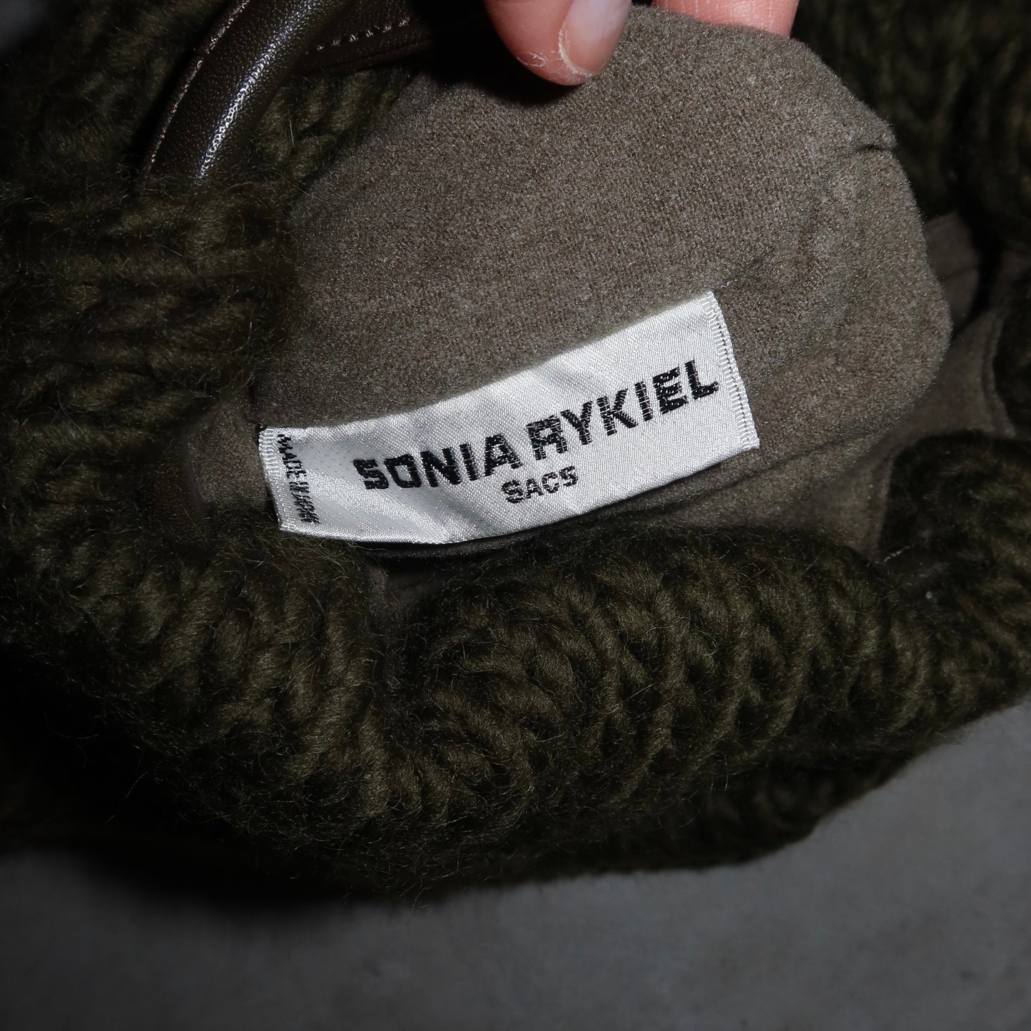 Sonia Rykiel Green Knitted Mini Domino