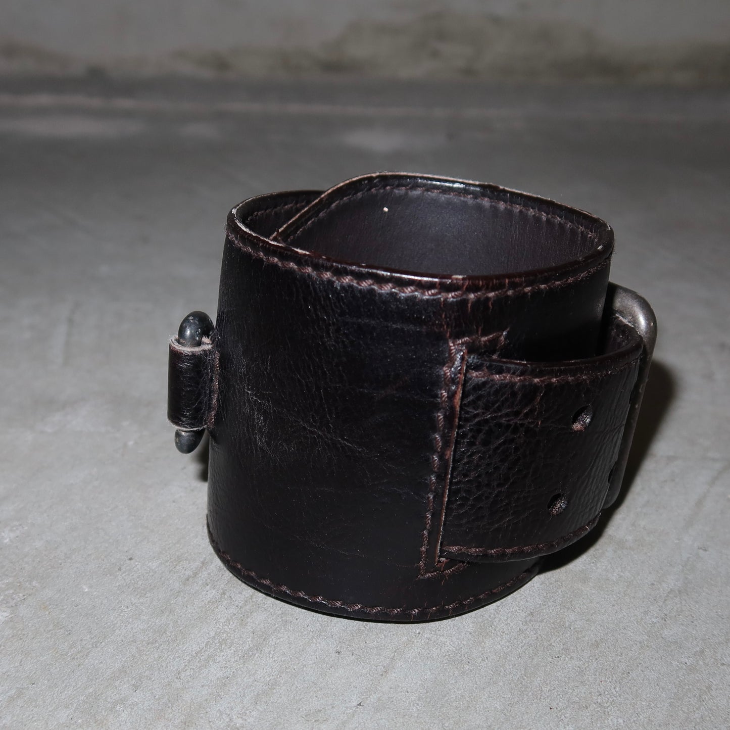 YSL by Tom Ford Brown Leather Cuff