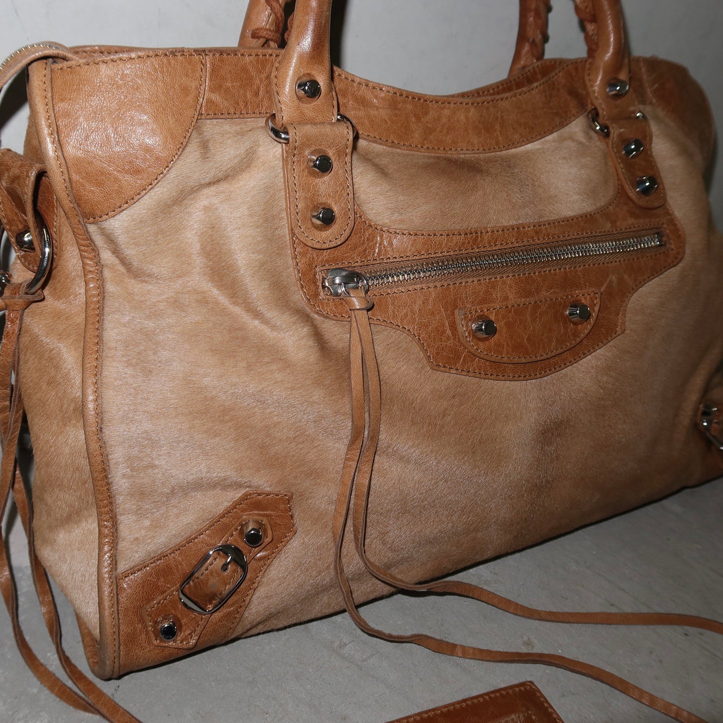 Balenciaga Cowhide City Bag