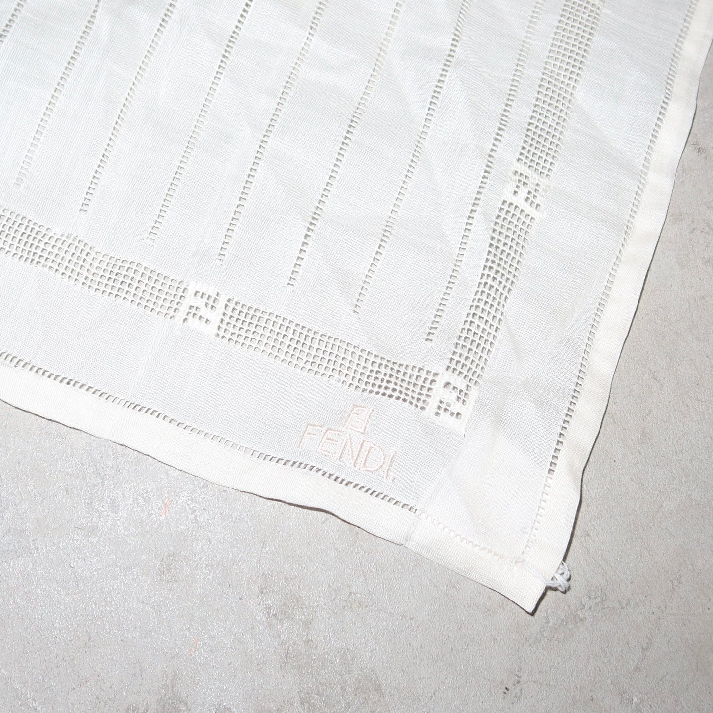 Fendi White Handkerchief