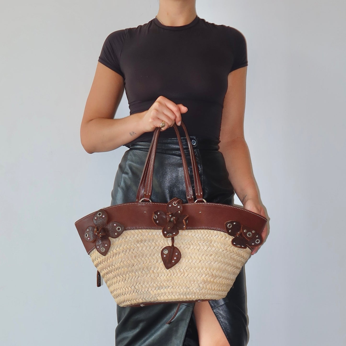 Miu Miu Woven Basket Bag
