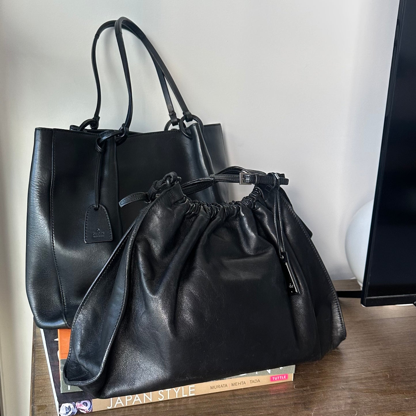Gucci by Tom Ford Black Leather Bag