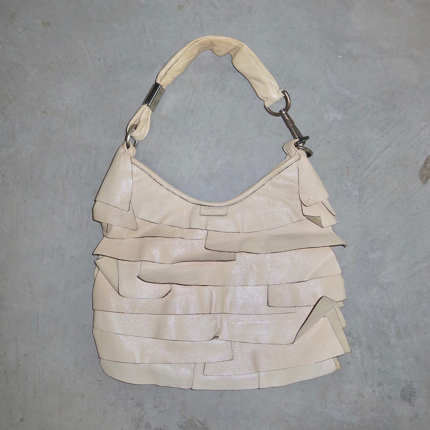 YSL Cream Leather St Tropez Bag