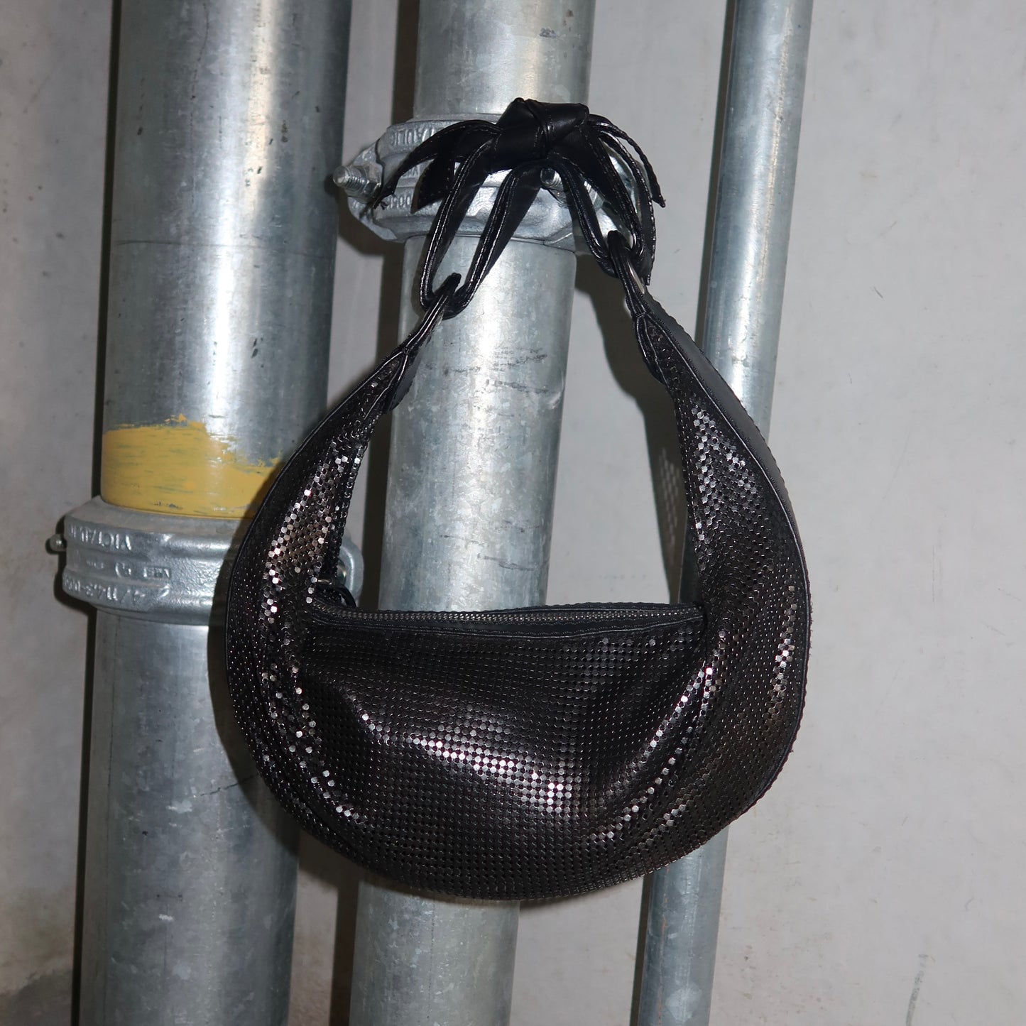 Chloé Black Chainmail Hobo Bag