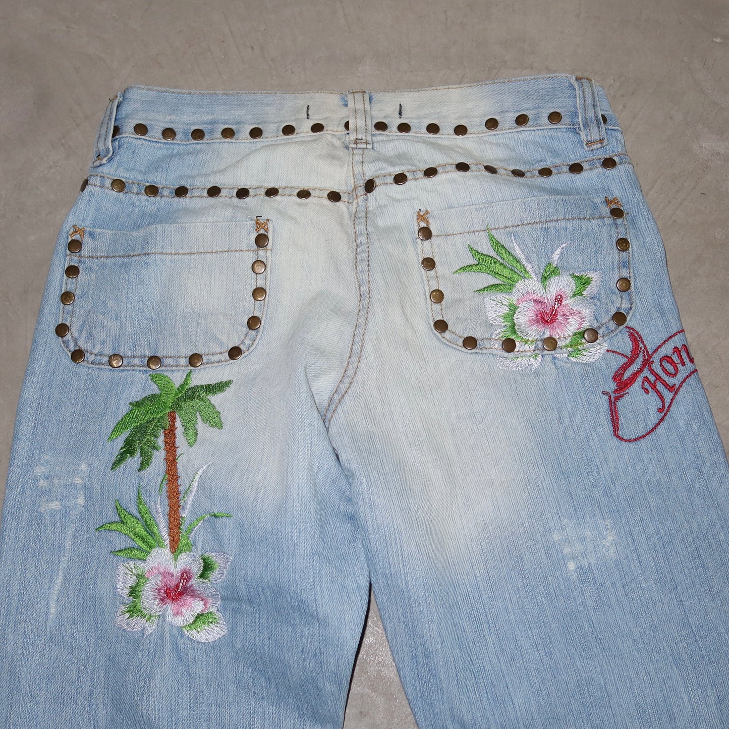 Dolce & Gabbana SS2005 Honolulu Embroidered Jeans