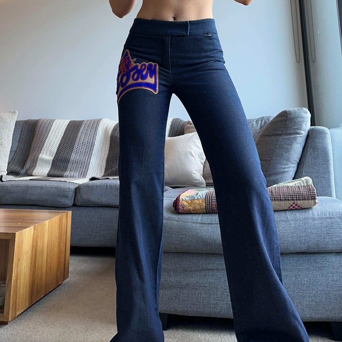 Chloé Rare AW2001 ‘Foxy’ Patch Flared Jeans