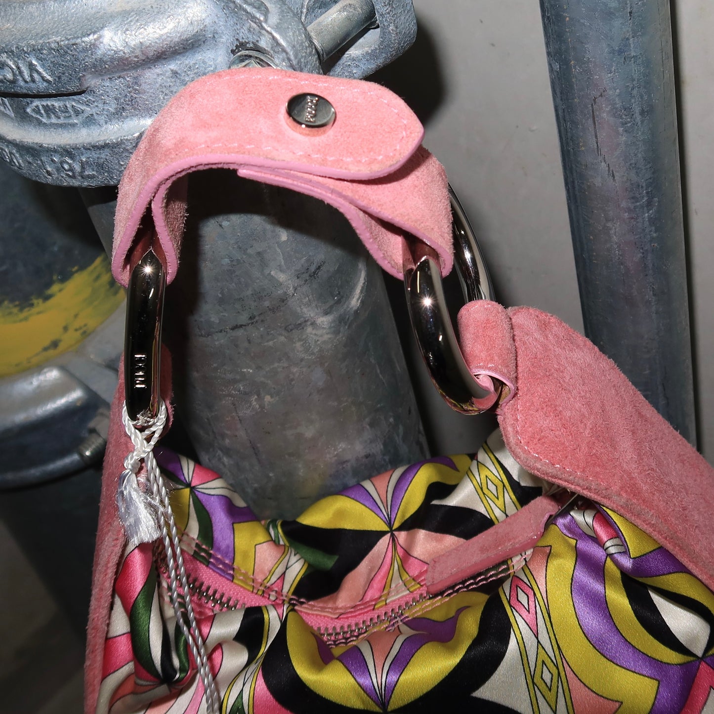 Emilio Pucci Mini Satin and Suede Bag (BNWT)