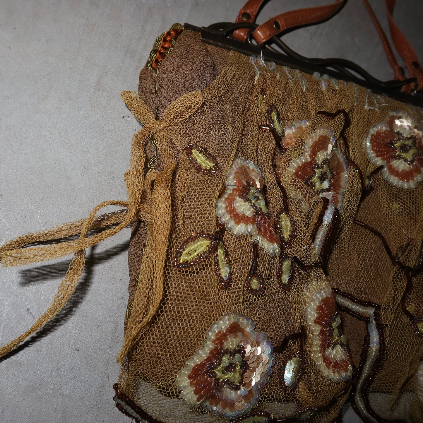 Jamin Puech Floral Curtain Bag