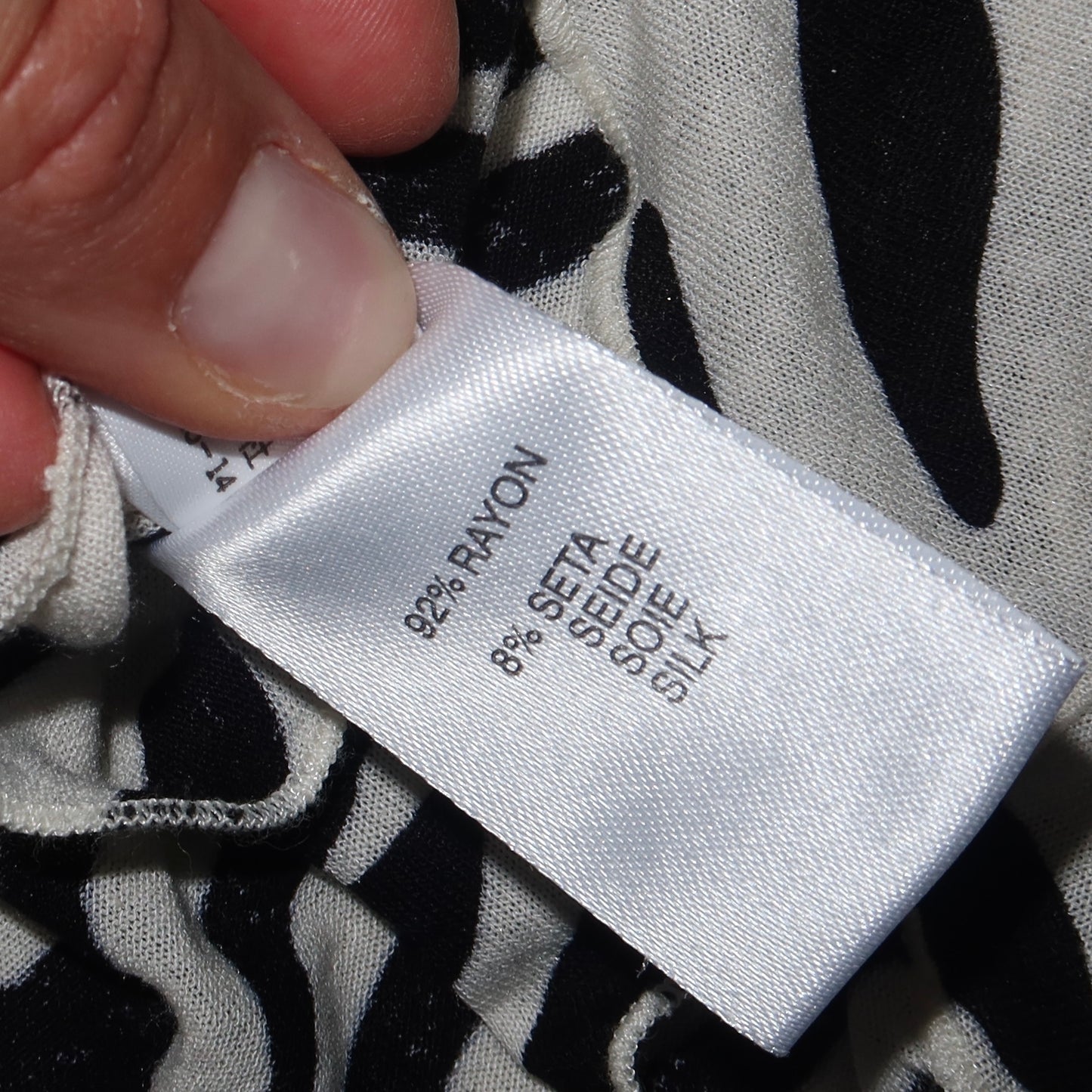 Anna Molinari Couture Zebra Top