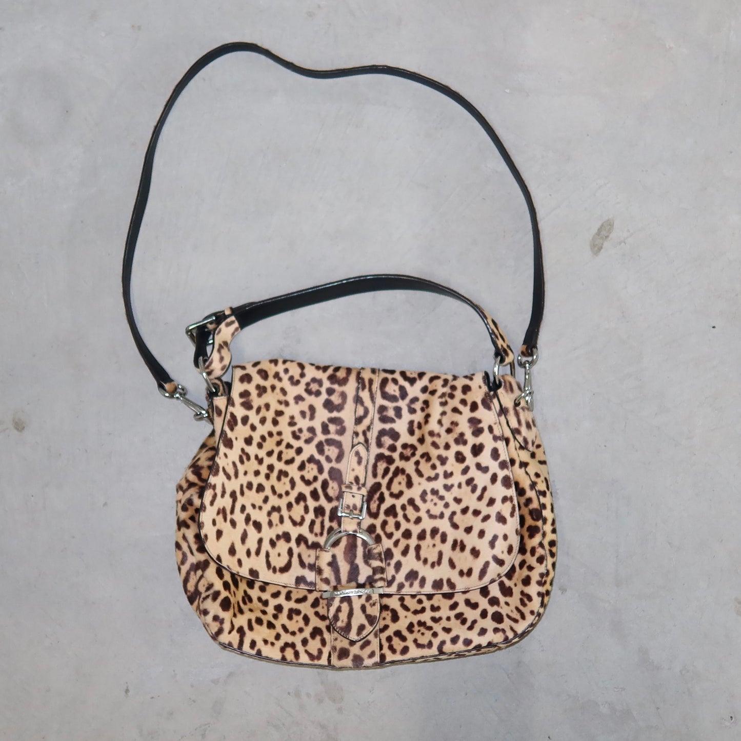 Ralph Lauren Cowhide Leopard Print 2WAY Bag