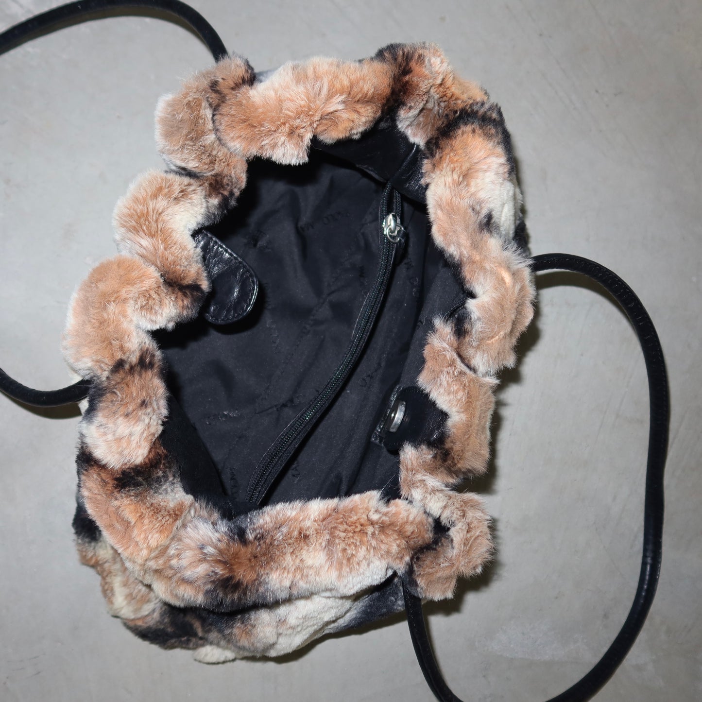 Vintage Italian Rabbit Fur Bag