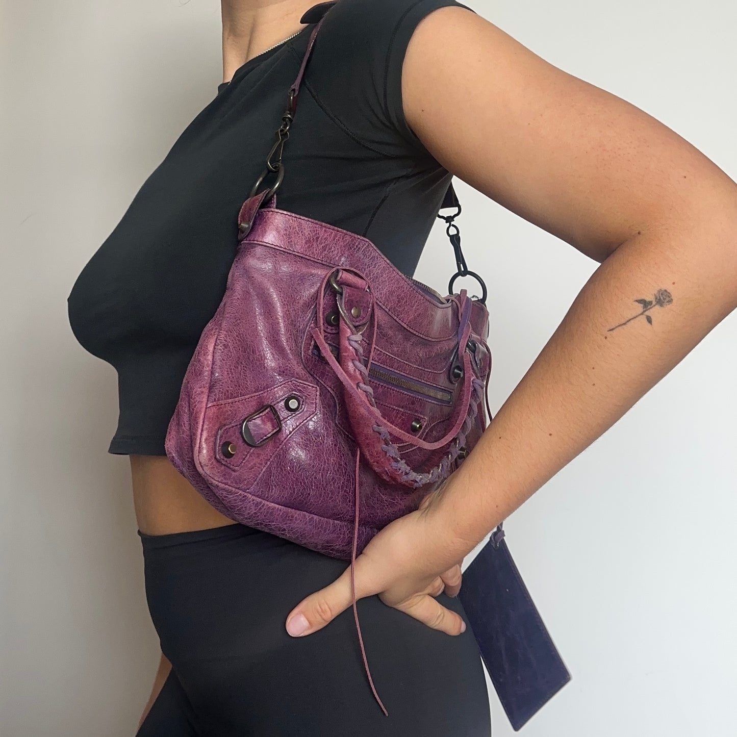 Balenciaga ‘The First’ in Dark Purple
