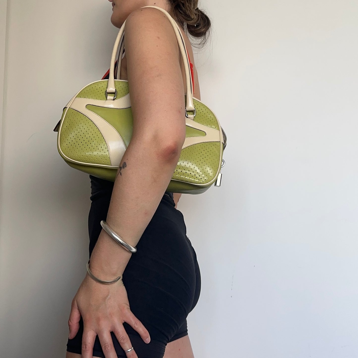 Prada Rare Green Bowling Bag