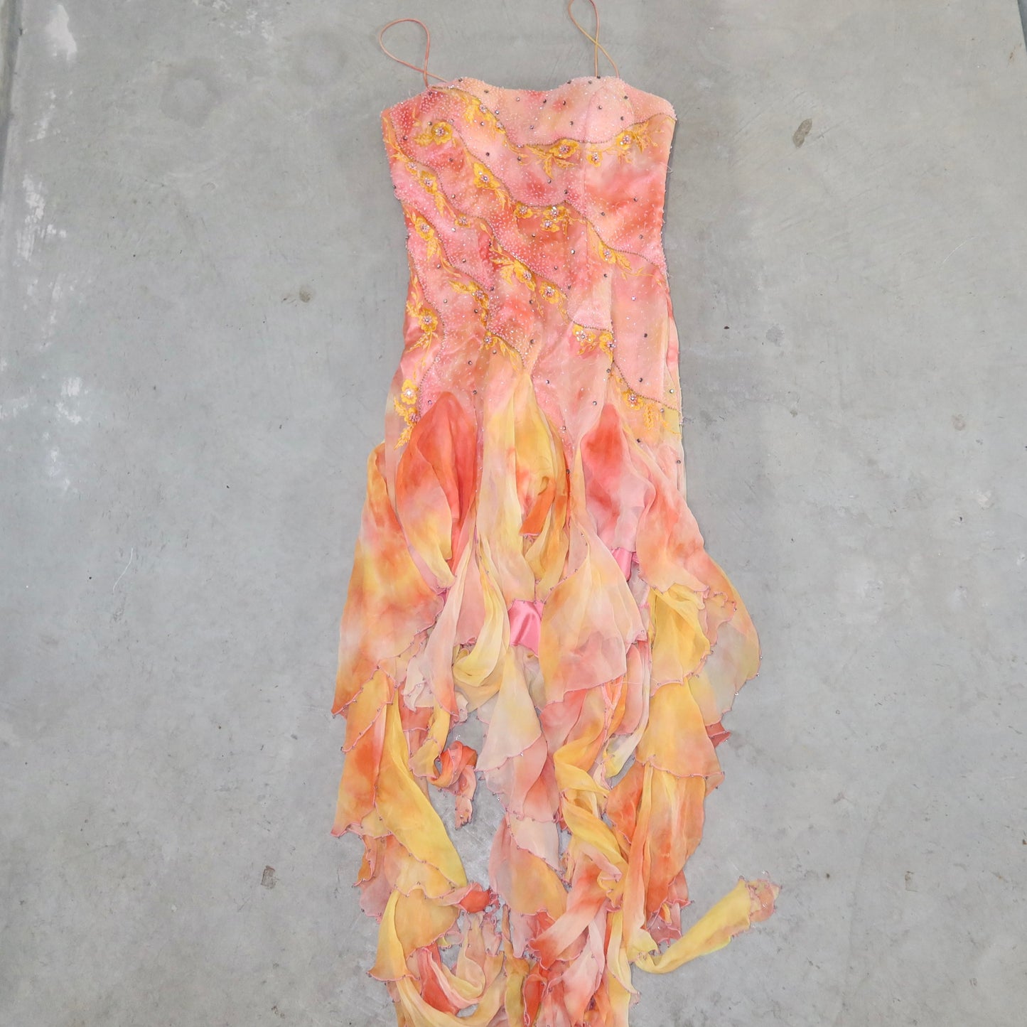 YVE London Beaded Silk Dress