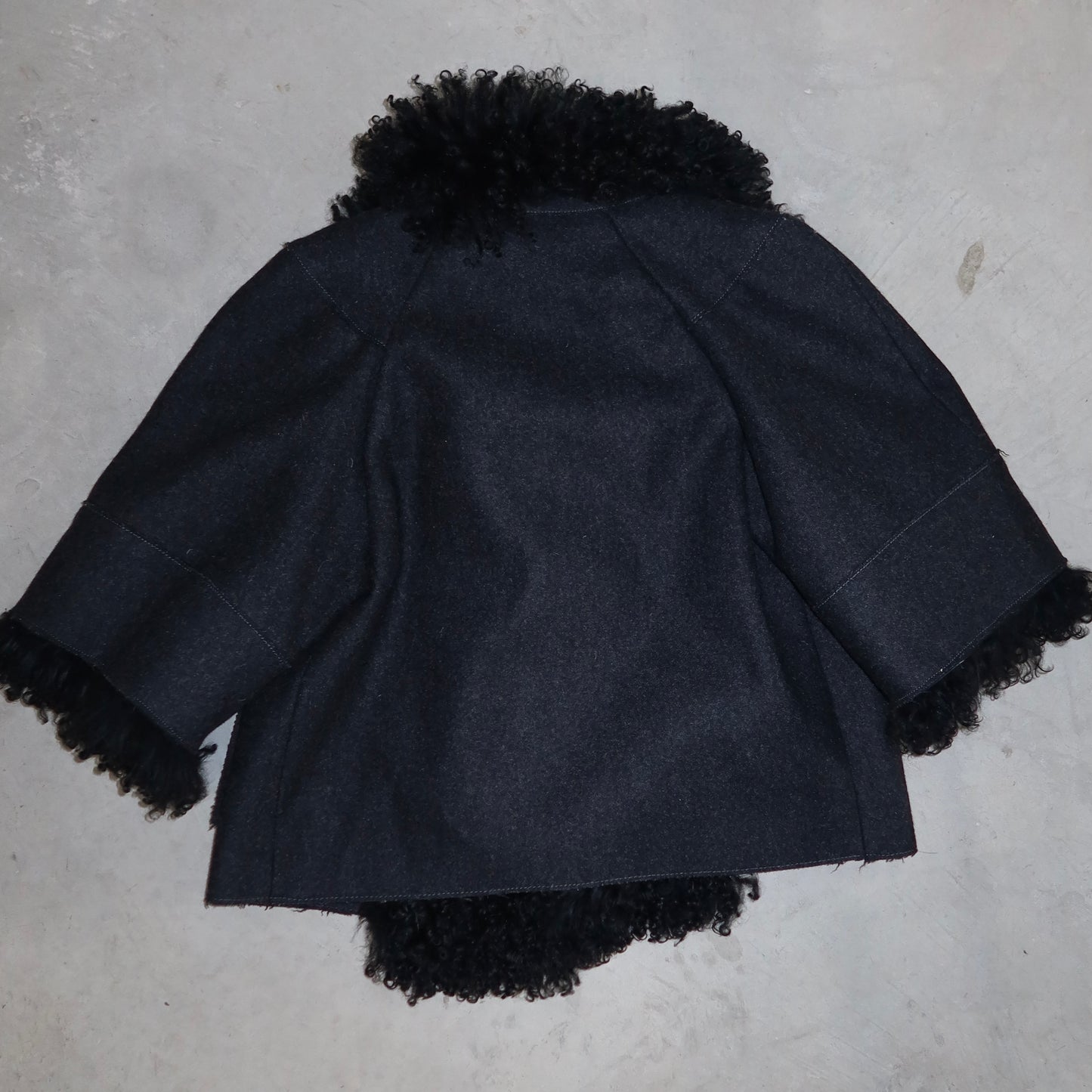 Marni AW2011 Half Sleeve Shearling Coat