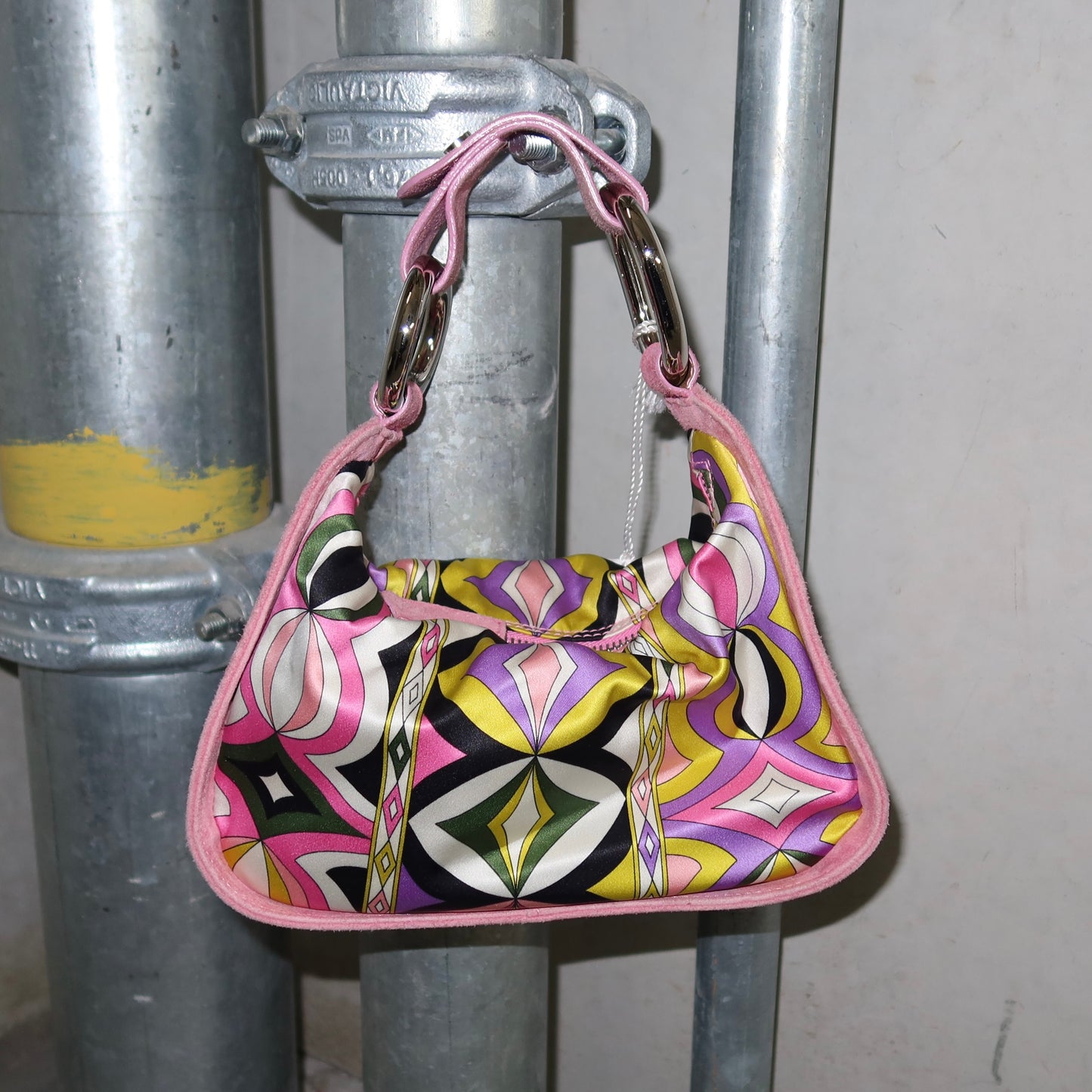 Emilio Pucci Mini Satin and Suede Bag (BNWT)