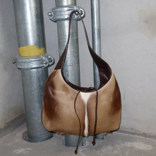 Vintage Italian Real Gazelle Fur Hobo Bag