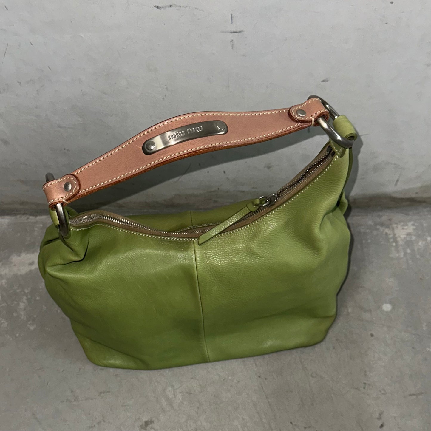 Miu Miu Rare Green Leather Bag
