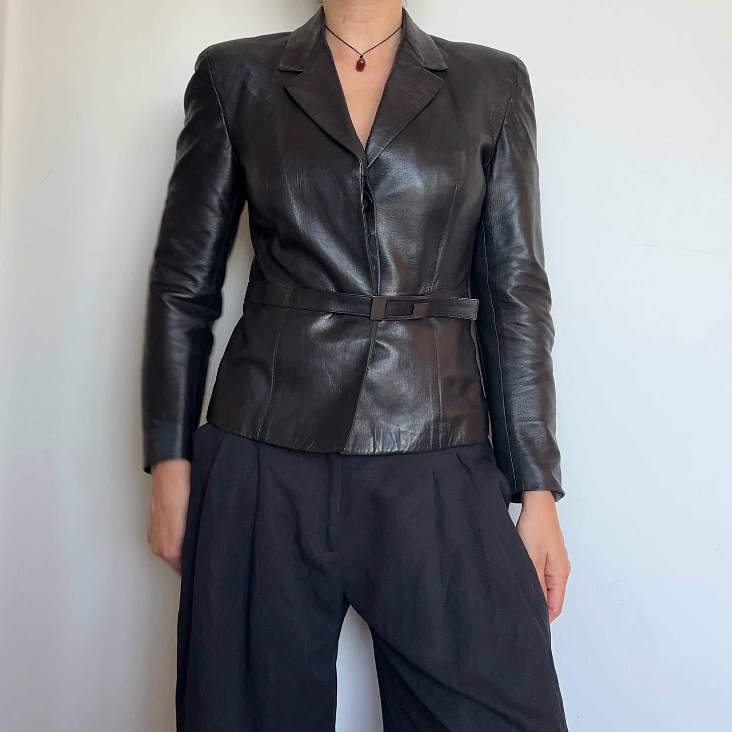 Gucci by Tom Ford AW1998 Leather Blazer