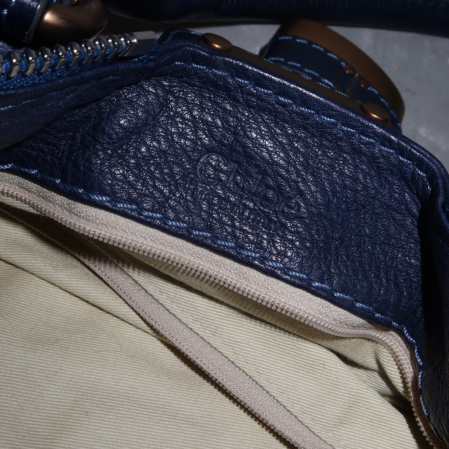 Chloé Navy Paddington Bag