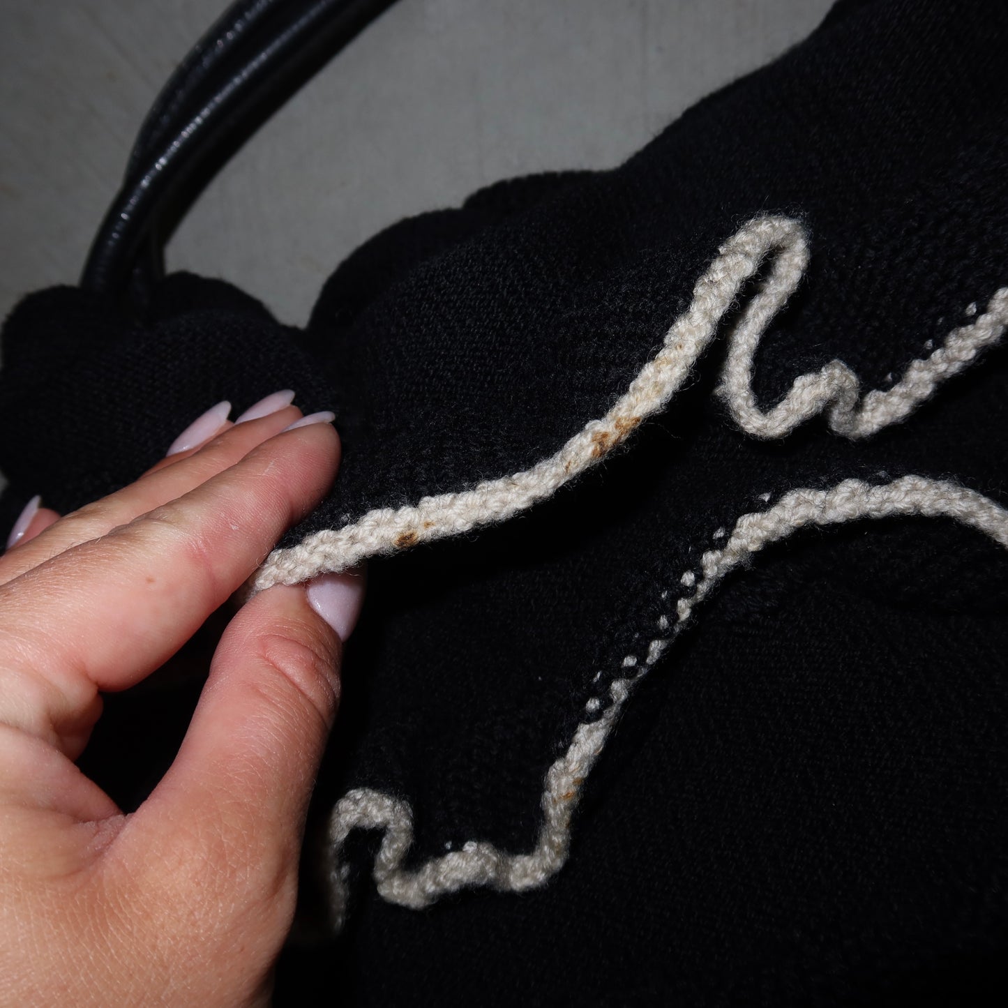 Sonia Rykiel Knitted Domino Bag