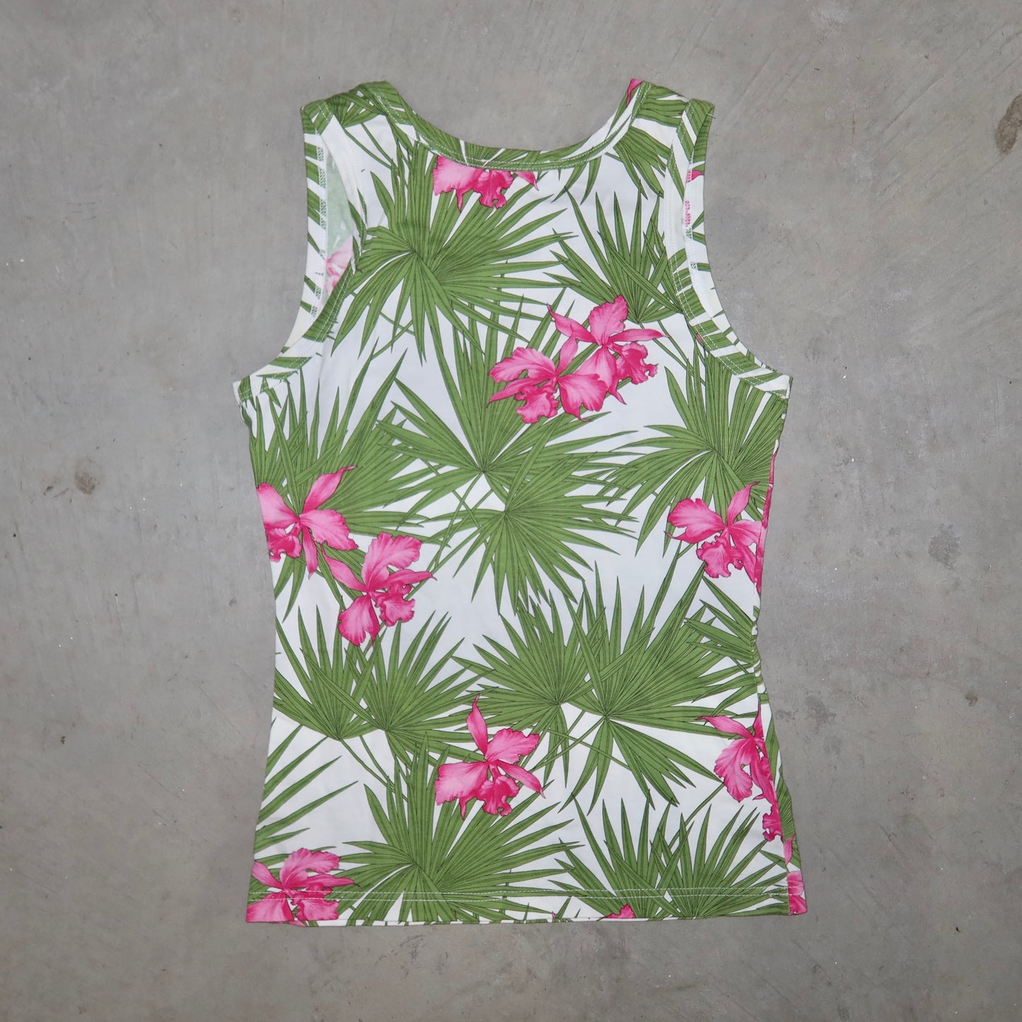 Celine SS2004 Floral Print Tank