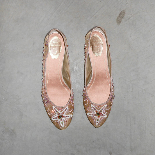 Rene Caovilla Beaded Ballet Flats (40)