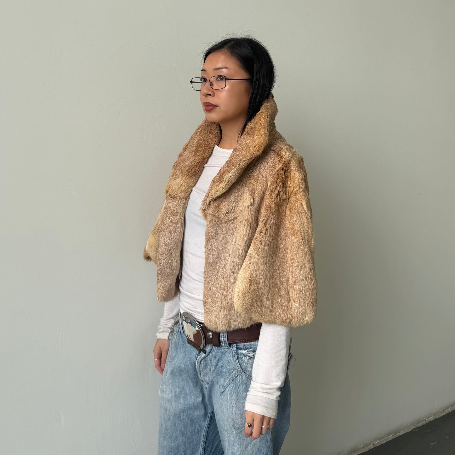 Vintage Real Fur Cape