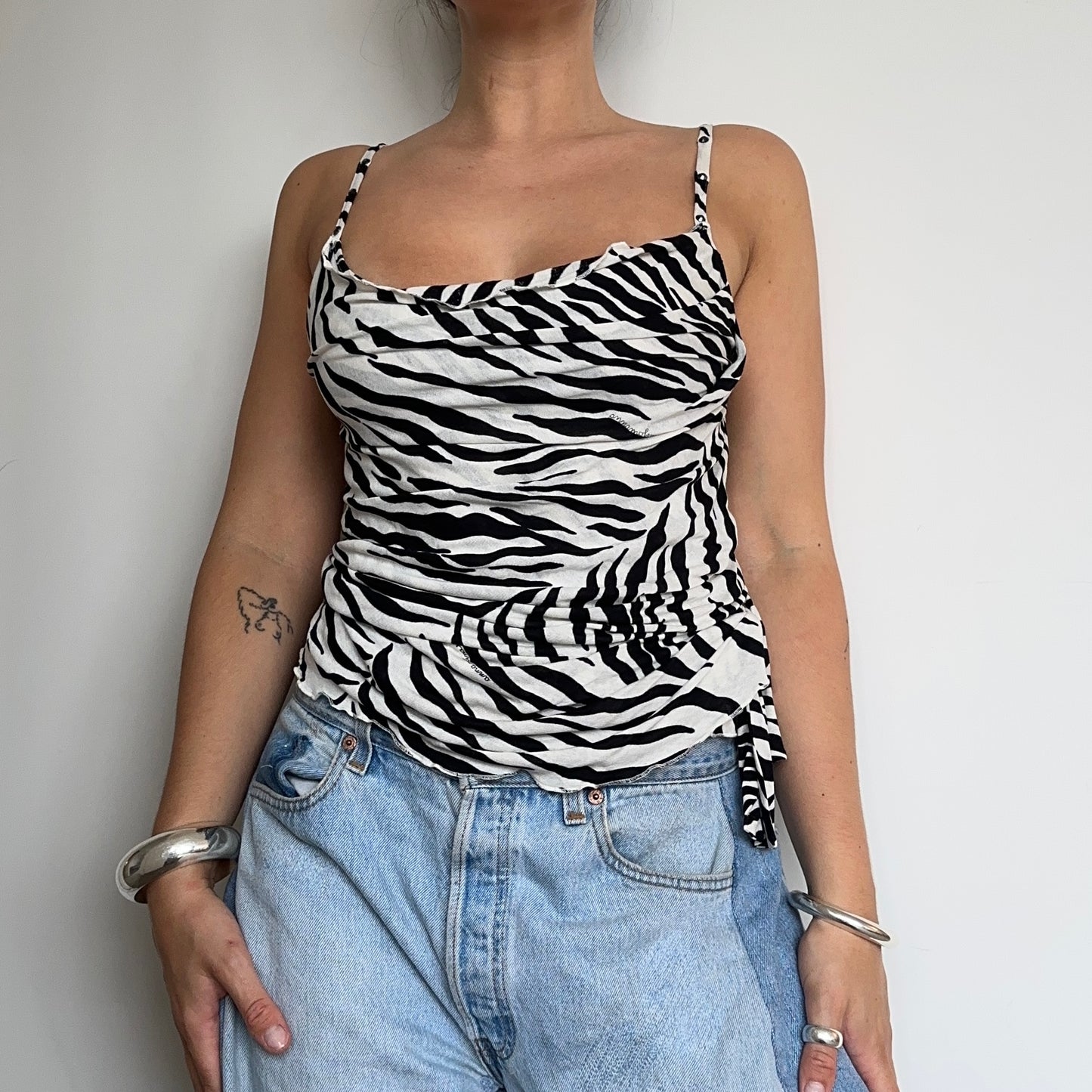 Anna Molinari Couture Zebra Top