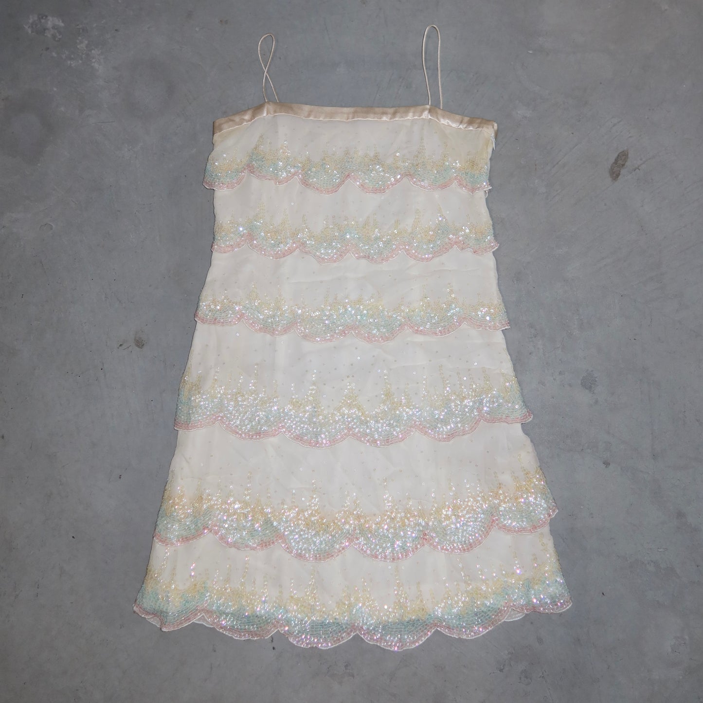 Cynthia Rowley Sequin Scallop Dress